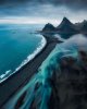 Glacial rivers meet the black sand beaches and peaks of Iceland. So beautiful..jpg
